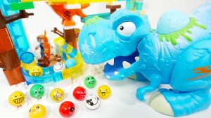 СТРОИМ ГОРКУ ДЛЯ ШАРИКОВ С ДИНОЗАВРИКОМ КАТАЕМ ШАРИКИ АСМР ДЛЯ ДЕТЕЙ КАНАЛ ИГРАЛКИ-ЗАЛИПАЛКИ