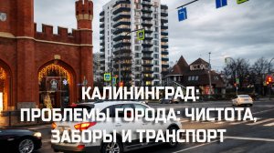 Калининград: чистота, заборы и транспорт — проблемы города