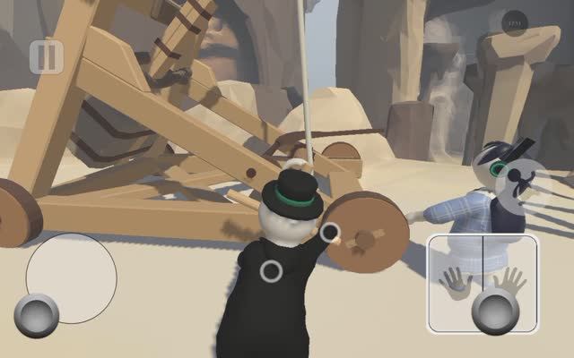 Пластилиновые человечки игра #Human:Fall Flat c VLOG BRO # Замок. Играю с бабушкой)))