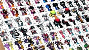 челик рисует спрунки,2 персонажа в одном рисунке