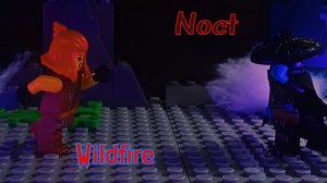 ☃️Ninjago Dragon rising☃️Вайлдфаер против Нокта анимация.