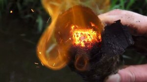 Находка загорелась в руках, Поиск на глубине, раскопки в железной реке, интересные находки