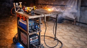 Сделал не просто сварочную тележку. Это полноценное рабочее место