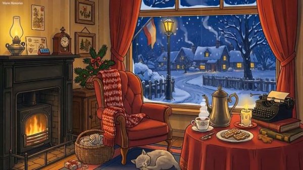 Cozy Winter Night Music🌨️Vintage Jazz 1940s 🌃Relaxing Vintage Music