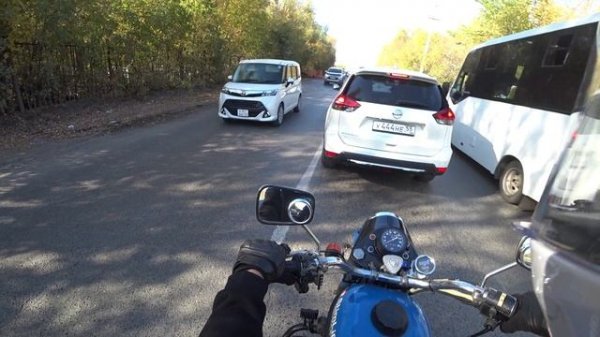 Всем привет! На мотоцикле Урал по центру города Омск