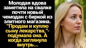 ИСТОРИИ ИЗ ЖИЗНИ/Молодая вдова нашла на свалке почти новый чемодан и решила его продать, а когда