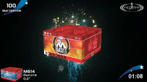 Батарея салютов 100 залпов Высота МБ14