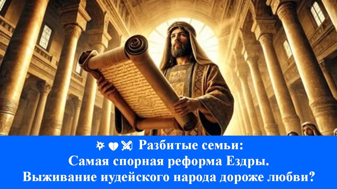 💥💔⚔️ Разбитые семьи: самая спорная реформа Ездры. Выживание иудейского народа дороже любви?