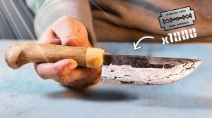 НОЖ из 1000 БРИТВЕННЫХ ЛЕЗВИЙ! - ковка