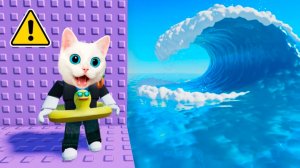 РОБЛОКС, НО Я ПРОХОЖУ ТРОЛЬ БАШНЮ ЦУНАМИ КОТЁНОК КРОНОС