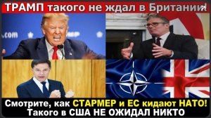 ТРАМП такого не ждал в Британии! Смотрите, как СТАРМЕР  и ЕС кидают НАТО!Такого в США НЕ ОЖИДАЛИ
