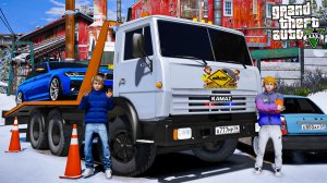 ОПЕРСКАЯ ЕЗДА В GTA 5 - ОПЕРСКИЙ КАМАЗ ЭВАКУАТОР! УЗКИЕ ЩЕЛОЧКИ НА КАМАЗЕ ПО ГОРОДУ! 🌊ВОТЕР