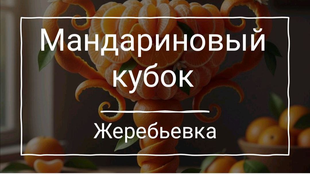 Жеребьевка Мандаринового кубка!