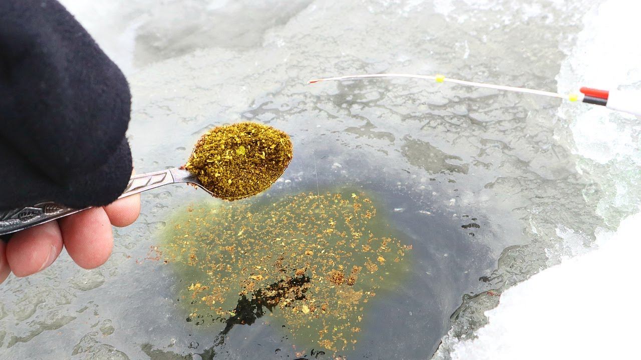 Сыпьте не жалея! Вся белая рыба будет собираться толпой под вашей лункой! Глютен подкормка зимой. смотреть онлайн