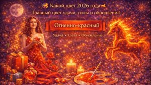 🎨 Какой цвет 2026 года 🐎🔥 Главный цвет удачи, силы и обновления