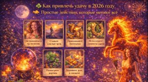 🍀 Как привлечь удачу в 2026 году 🐎🔥 Простые действия, которые меняют всё