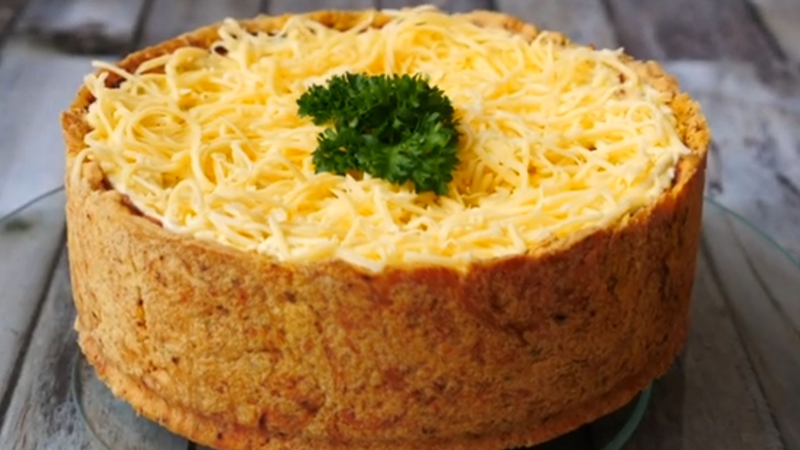 Пирог с куриными сердечками - рецепт на Eda.video