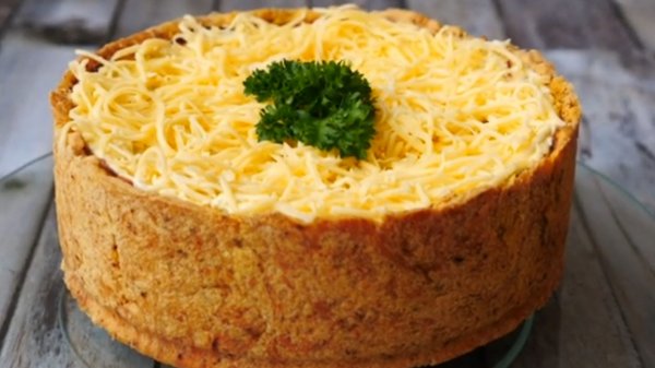 Пирог с куриными сердечками - рецепт на Eda.video