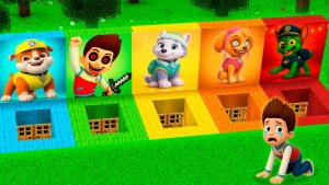 ВЫБЕРИ ПРАВИЛЬНУЮ ЯМУ ПОРТАЛ ЩЕНЯЧИЙ ПАТРУЛЬ РАЙДЕР СКАЙ ГОНЩИК в МАЙНКРАФТ PAW PATROL МУЛЬТИК