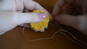 Брелок из бисера "Фруктовый сад" 🍊