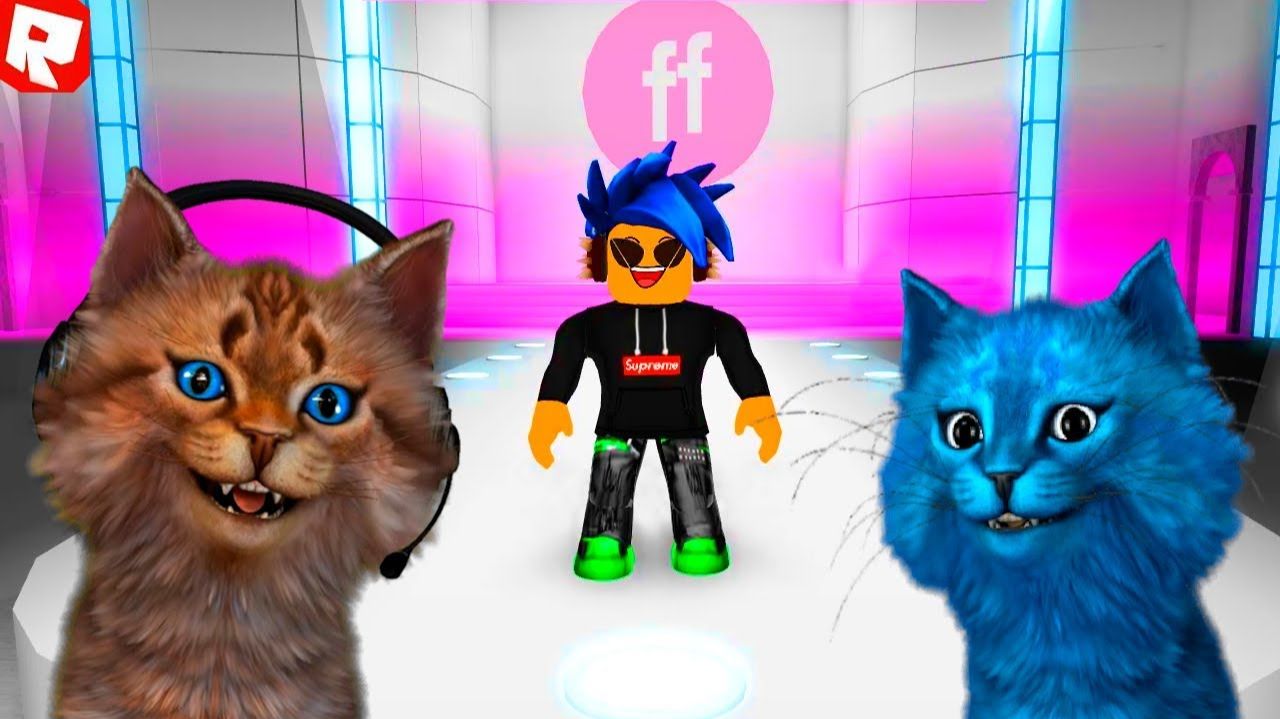 ПОКАЗ МОД РОБЛОКС Котик Игроман и Котёнок Лайк САМЫЕ КРАСИВЫЕ Roblox