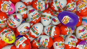 Увлекательное видео | Распаковка фиолетовой конфеты Kinder Joy и 500 конфет Kinder Surprise