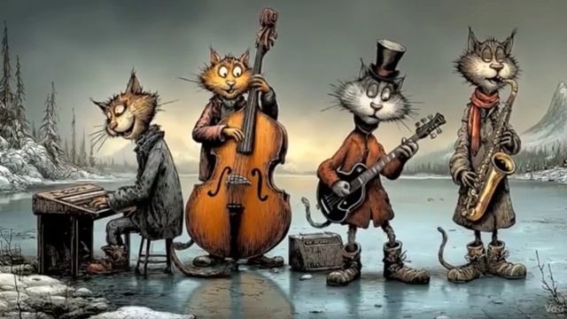 Bass-Forward Vintage Jazz – Walking Bass with Baritone & Tenor Sax смотреть онлайн