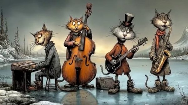 Bass-Forward Vintage Jazz – Walking Bass with Baritone & Tenor Sax