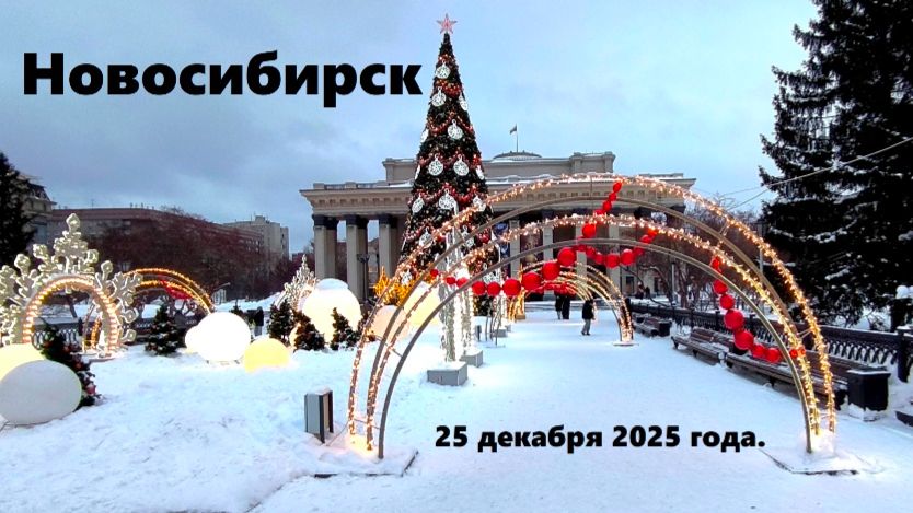 Главная новогодняя ёлка в Новосибирске. 25 декабря 2025 года смотреть онлайн