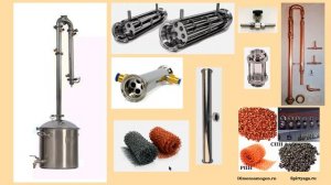 Бражная колонна с дефлегматором.