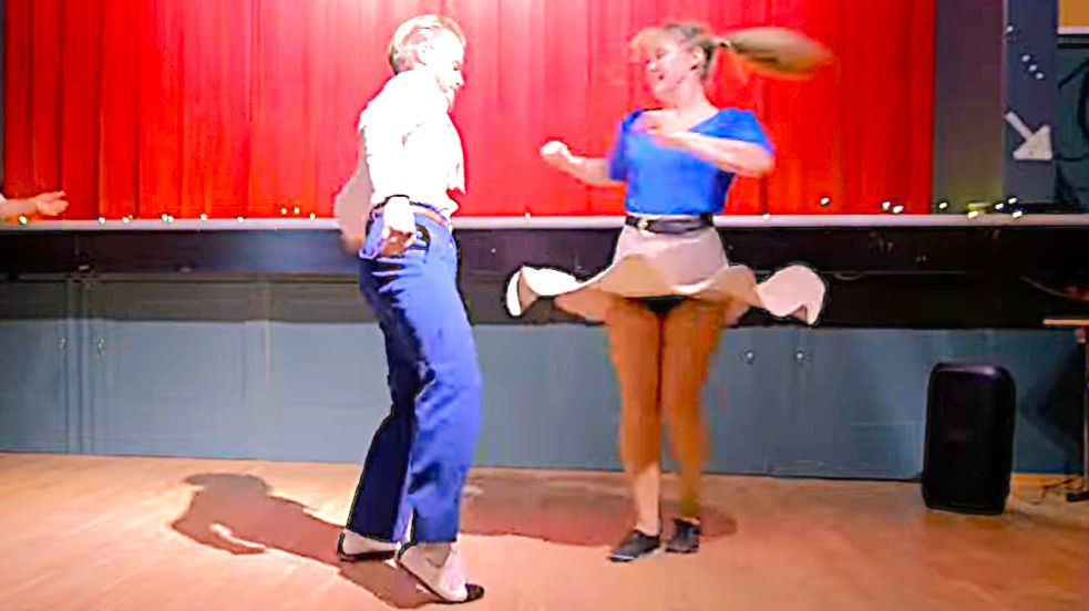 Танец буги-вуги. Сондре и Таня. #Танцы смотреть онлайн