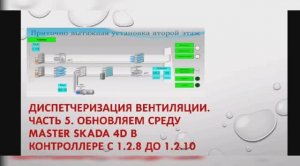 Диспетчеризация вентиляции. Часть 5. Обновление исполнительной среды MasterSCADA 4D  в контроллере.