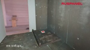 Поддон и душевая кабина. Монтаж панелями от компании Руспанель.