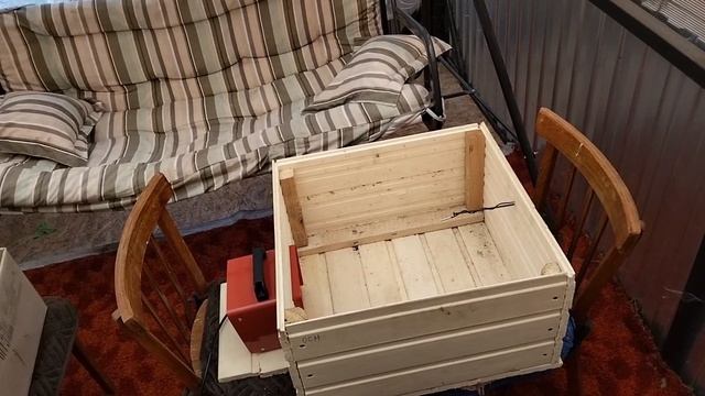 37. Самодельная сушилка для чаги из осиновой вагонки.