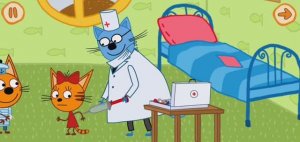 Три Кота Мультфильм Прививка для котят.