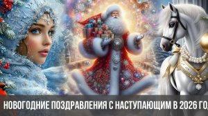 С наступающим 2026 годом. Красивая музыкальная открытка.