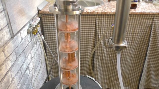 МЕДНАЯ КОЛПАЧКОВАЯ КОЛОННА / Ректифай / как работать н? смотреть онлайн