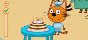 Три Кота Мультфильм Торт для Коржика.