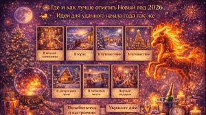 🎆 Где и как лучше отметить Новый год 2026 🐎🔥 Идеи для удачного начала года