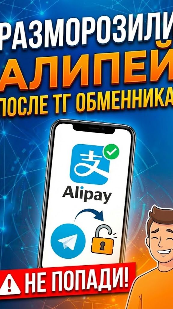 Разморозили Алипей после тг обменника НЕ ПОПАДИ #алипей #alipay смотреть онлайн