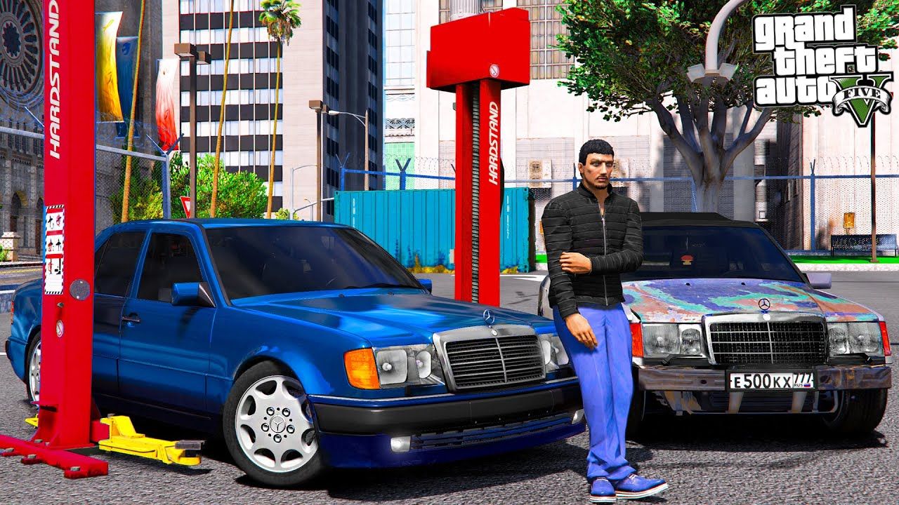 РЕАЛЬНАЯ ЖИЗНЬ В GTA 5 - ВОССТАНОВИЛ РАЗБИТЫЙ MERCEDES E500 W124 В ИДЕАЛ! САМАЯ КРАСИВАЯ ЕШКА ВОТЕР смотреть онлайн