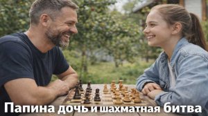 Папа и дочь. Шахматная битва.