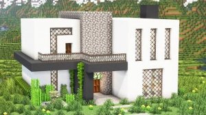 Современный дом в майнкрафте.