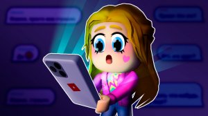 НЕЗНАКОМЕЦ МНЕ ПИШЕТ ПО НОЧАМ... 📱😱 | Roblox История — Злата Бадабум