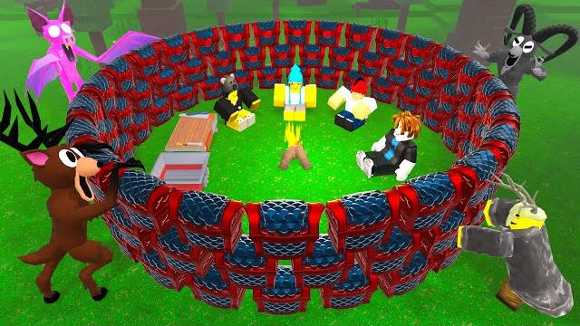 База из сундуков в игре «99 ночей в лесу» Анимация смотреть онлайн