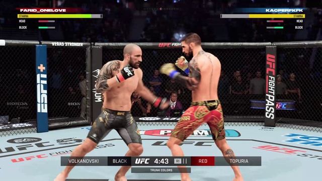 Волкановски - Топурия. UFC 5 Онлайн