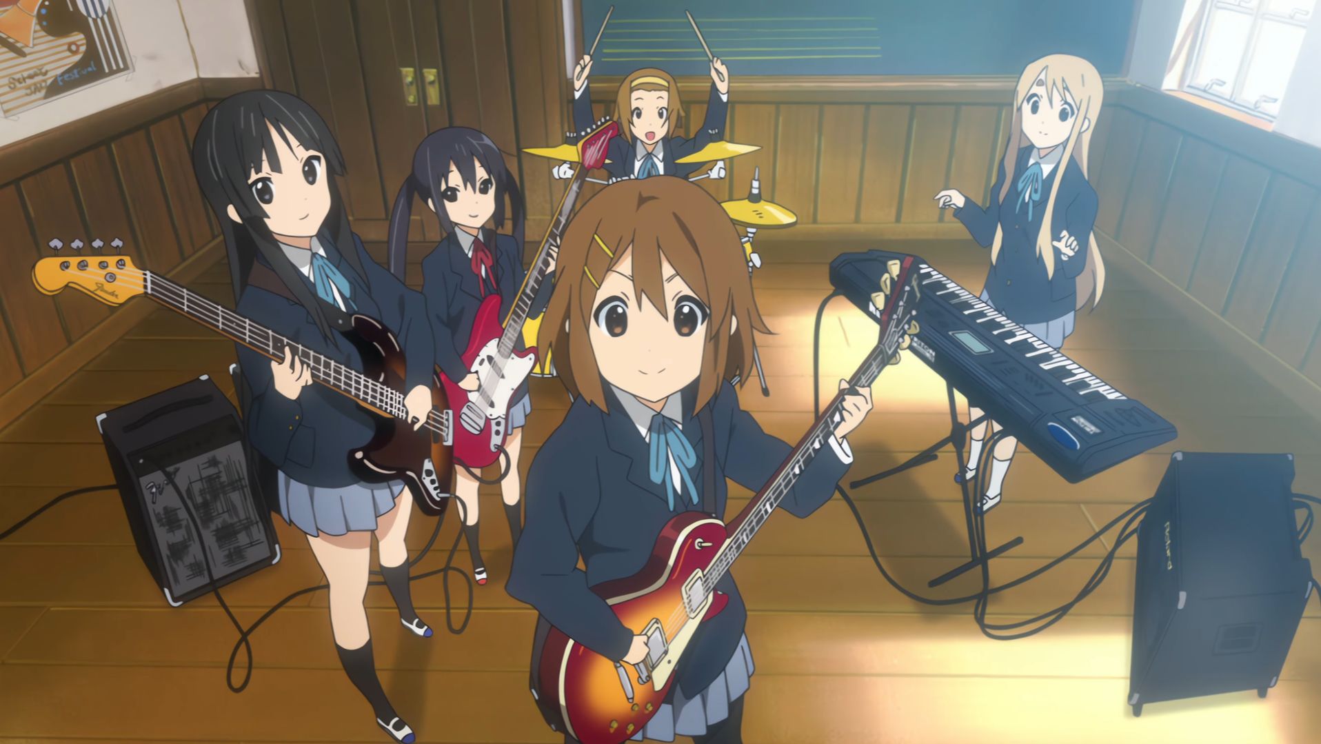 K-ON! - все опенинги и эндинги. Русские субтитры и перевод смотреть онлайн