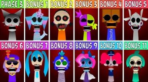 INCREDIBOX SPUNKI ВСЕ ПЕРСОНАЖИ СПРУНКИ БОНУСЫ ФАЗА 3