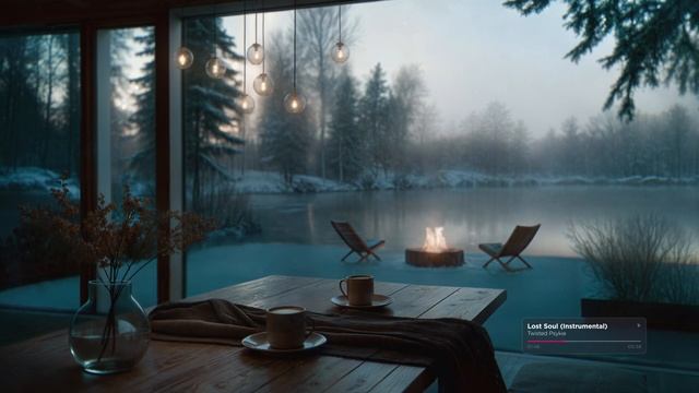 Тихий зимний вечер - Глубокая, расслабляющая музыка для отдыха и умиротворения - смотреть онлайн