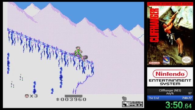 Cliffhanger (NES) Speedrun In 6m 56s 550ms